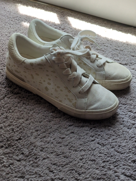 Target Shoes - Target White Sneakers with Gold Speckle Detail